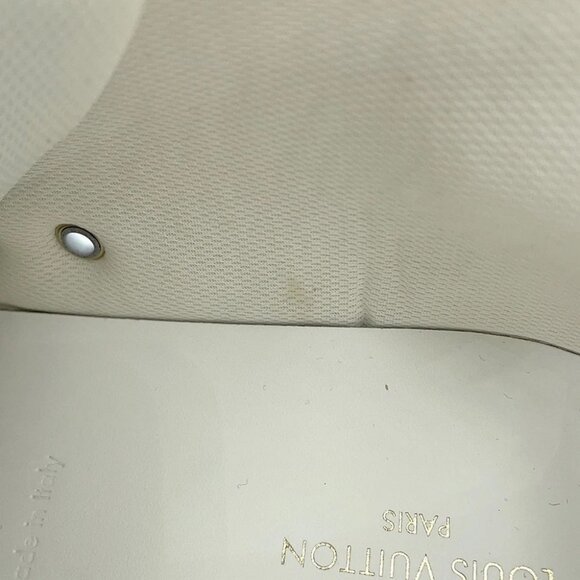 LOUIS VUITTON Tattoo Line Sneakers Size 8.5 Leather White/Green - Picture 8 of 16